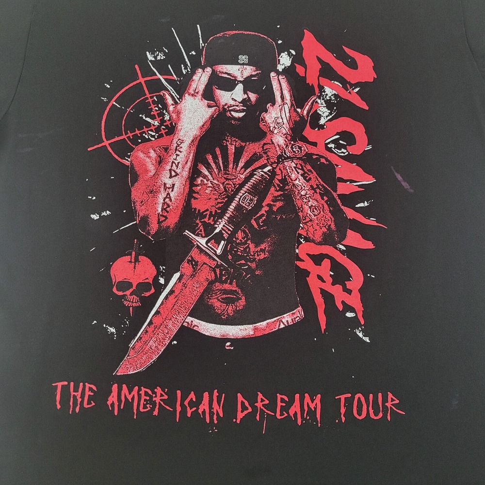 21 Savage The American Dream Tour Shirt Mens Medium Black Concert Graphic Tee